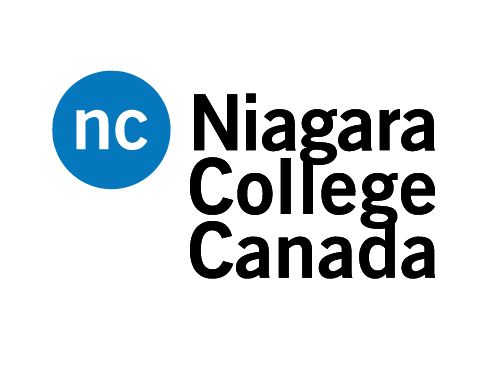 Niagara College Canada logo featuring a blue circle with "nc" and the text beside it.